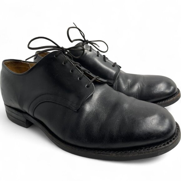 Vintage 1980 Craddock Terry Shoes Men's 8.5 W Leather Military Lace Up Oxfords - Picture 1 of 13